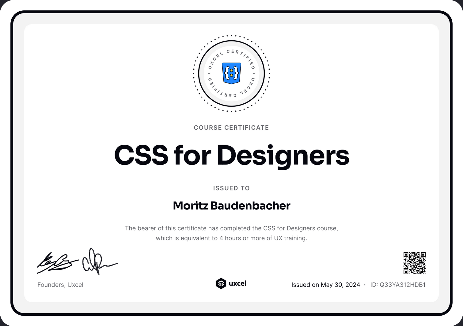 CSS Zertifikat