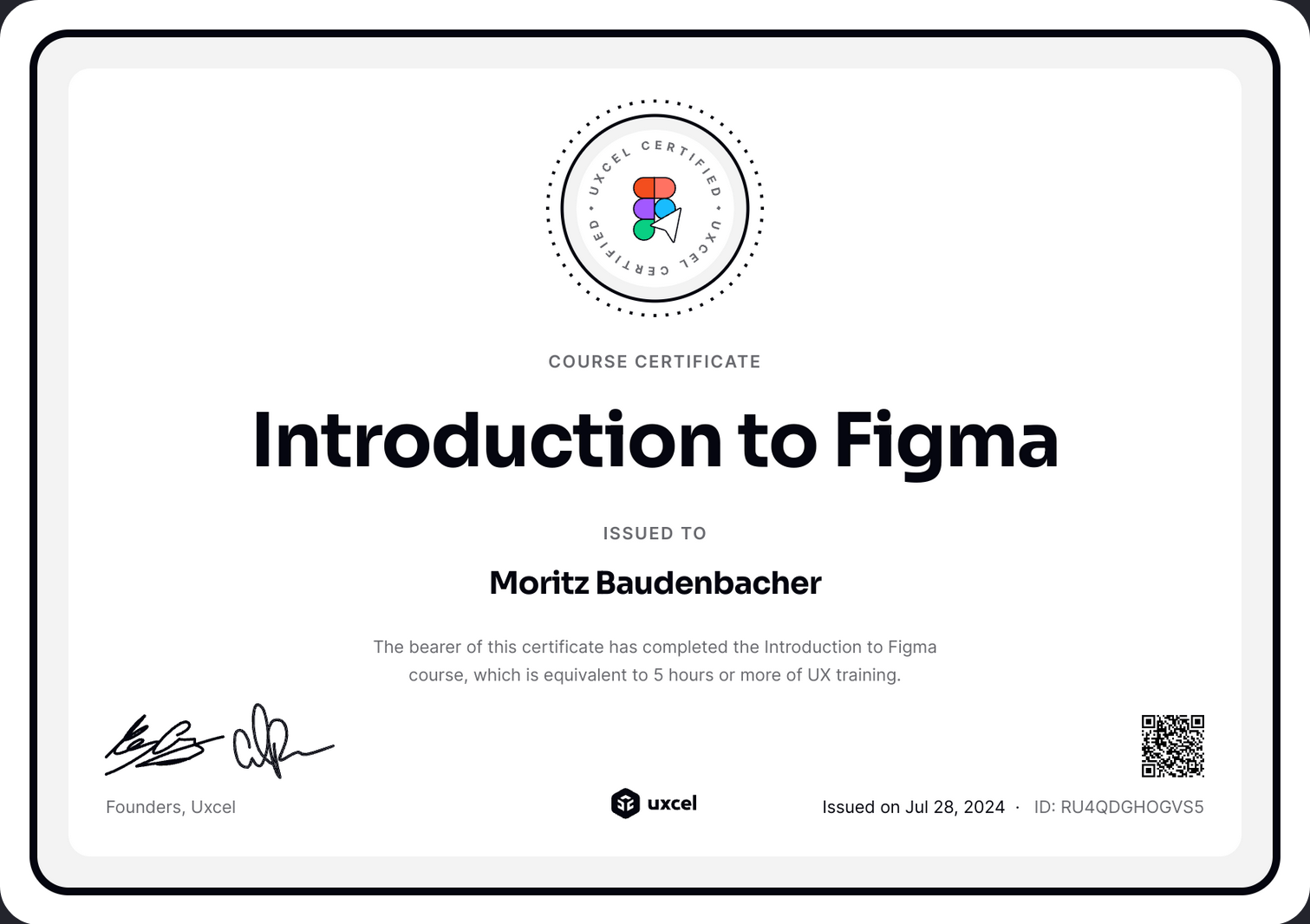 Introduction to Figma Zertifikat