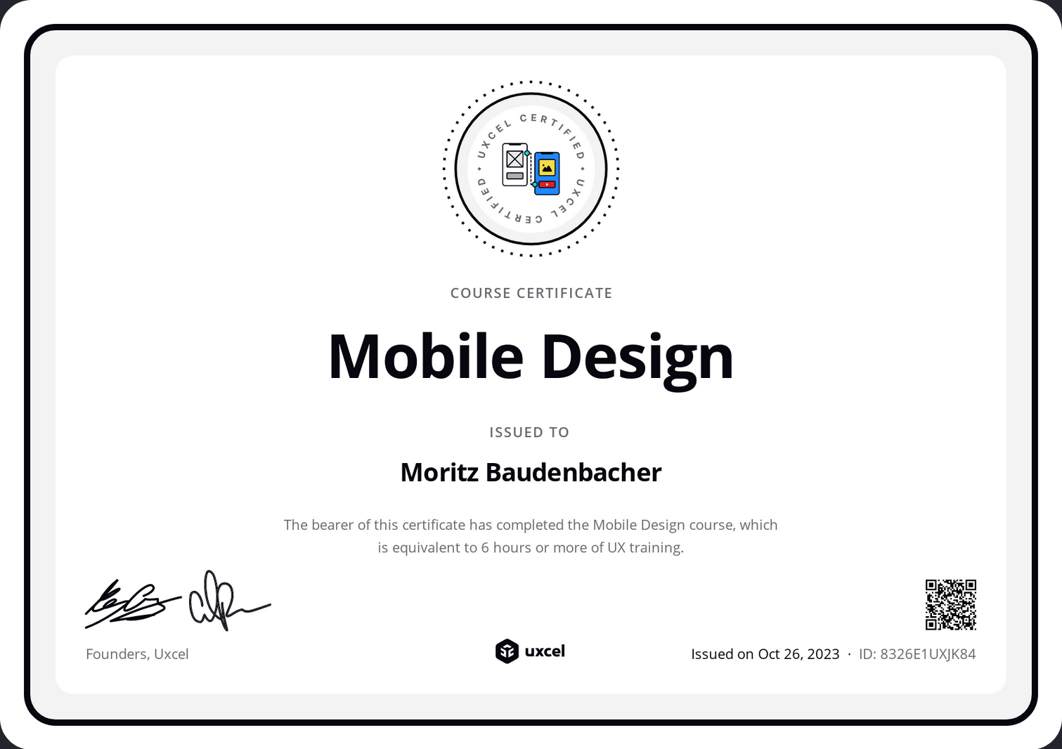 Mobile Design Zertifikat