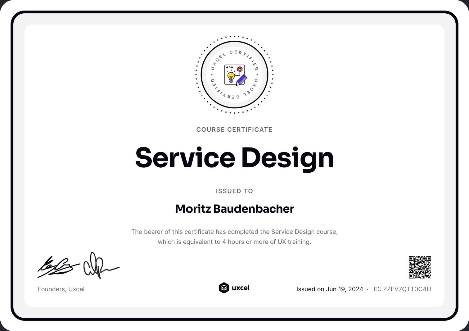 Service Design Zertifikat