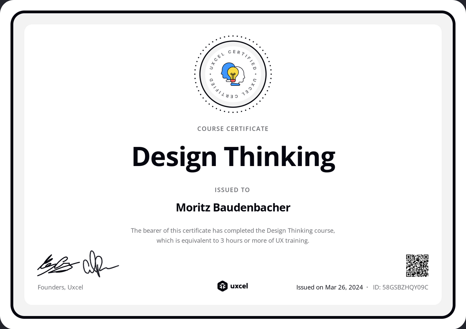 Design Thinking Zertifikat